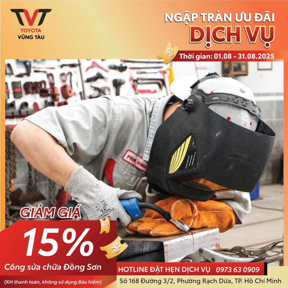 Ưu ĐÃi DỊch VỤ ThÁng 8.2025 TẠi Toyota VŨng TÀu