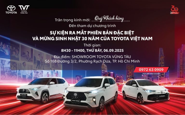 SỰ KiỆn Ra MẮt PhiÊn BẢn Xe ĐẶc BiỆt VÀ MỪng Sinh NhẬt 30 NĂm CỦa Toyota ViỆt Nam