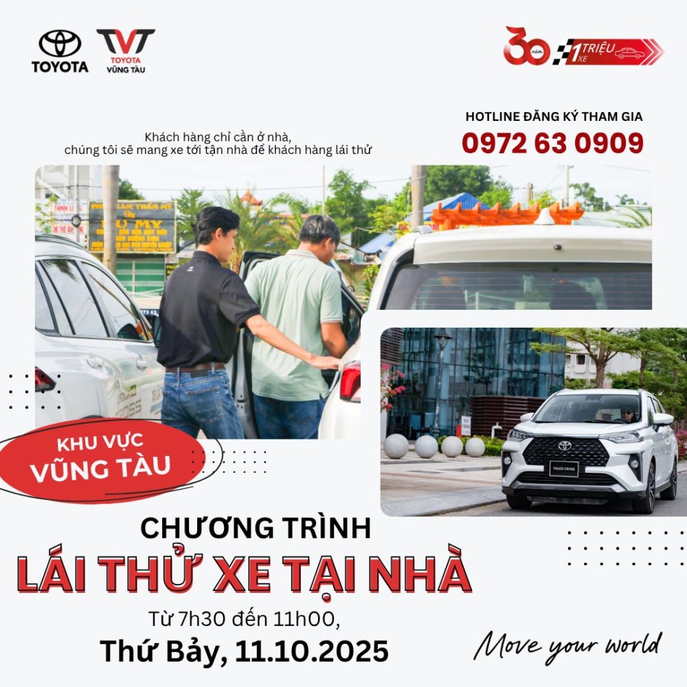 ChƯƠng TrÌnh LÁi ThỬ Xe TẠi NhÀ Khu VỰc VŨng TÀu Tp. HỒ ChÍ Minh