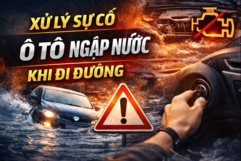 Xử Lý Sự Cố ô Tô Ngập Nước Khi đi đường