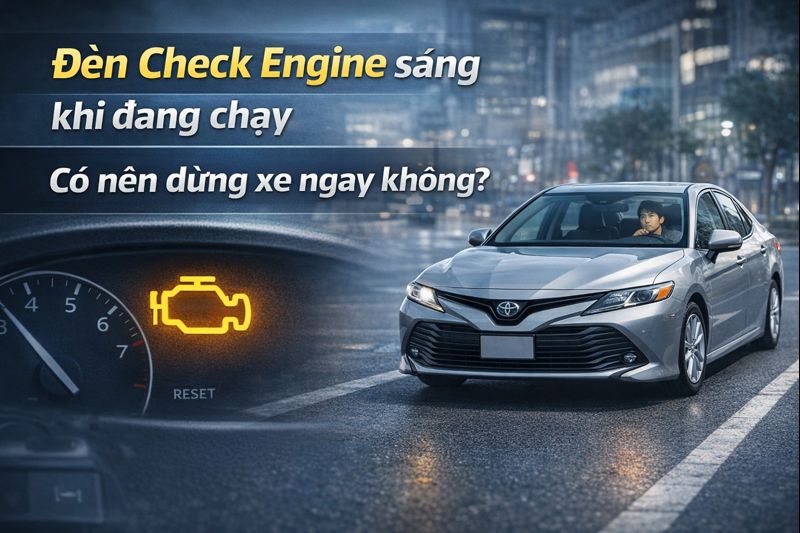 Đèn Check Engine Bật Sáng Khi Xe đang Chạy: Nguyên Nhân Và Cách Xử Lý