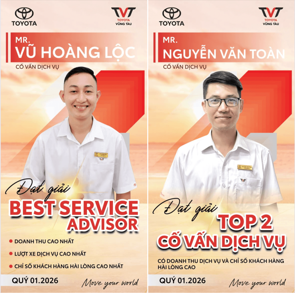 Toyota VŨng TÀu Vinh Danh NhÂn ViÊn ĐẠt ThÀnh TÍch NỔi BẬt QuÝ 1/2026