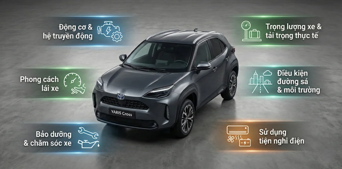 Yaris Cross Hybrid tiêu hao nhiên liệu – có thật sự tiết kiệm? - Toyota Hải  Phòng