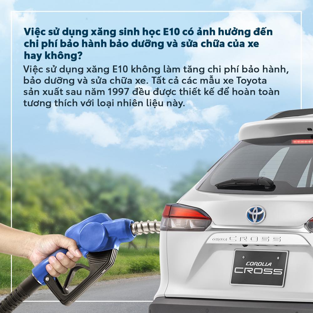 An TÂm SỬ DỤng XĂng E10 CÙng Xe Toyota