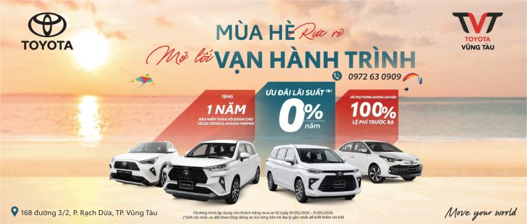 ChƯƠng TrÌnh Ưu ĐÃi ThÁng 5 TẠi Toyota VŨng TÀu