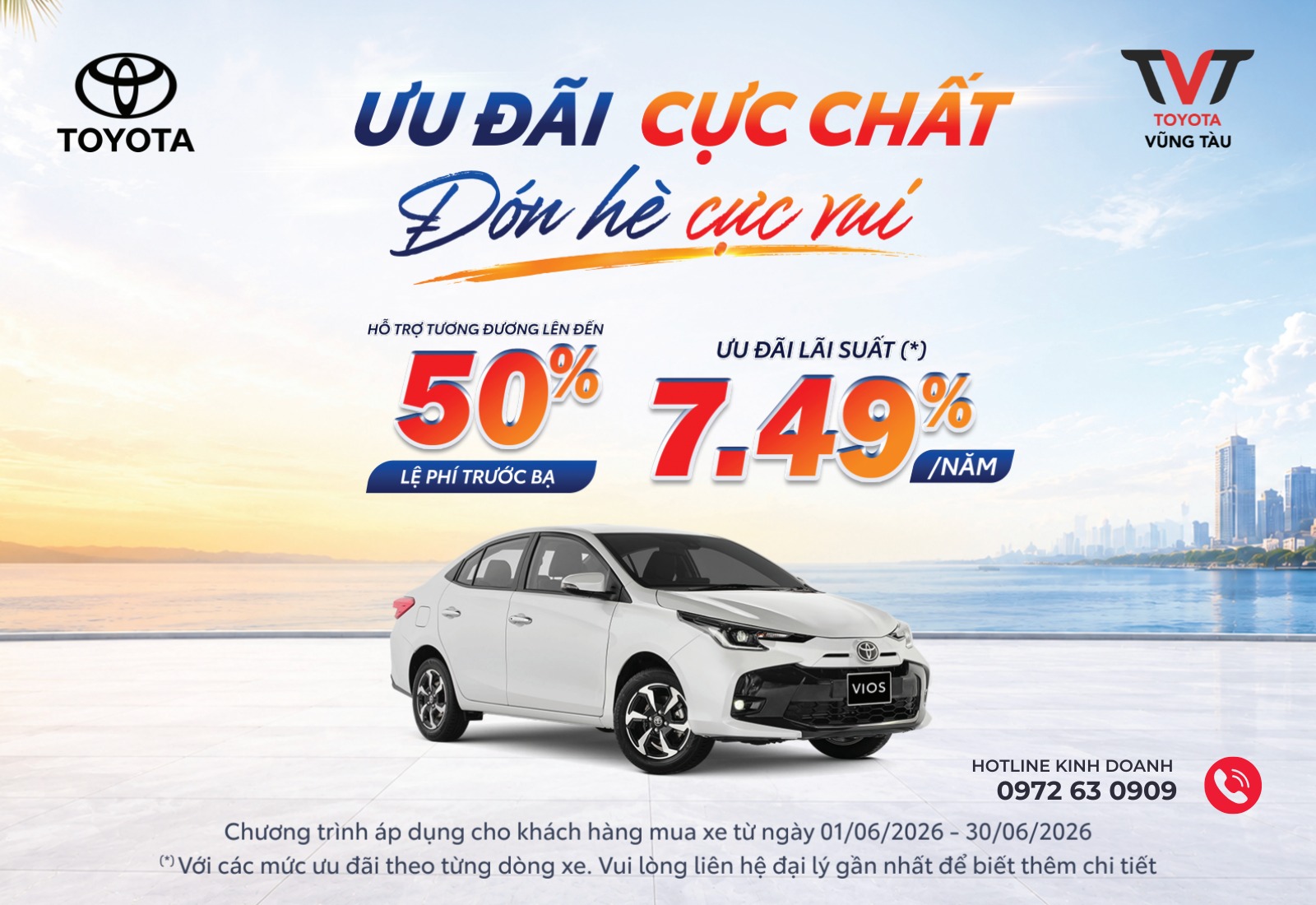 Ưu ĐÃi ThÁng 06.2026 Khi Mua Xe MỚi TẠi Toyota VŨng TÀu