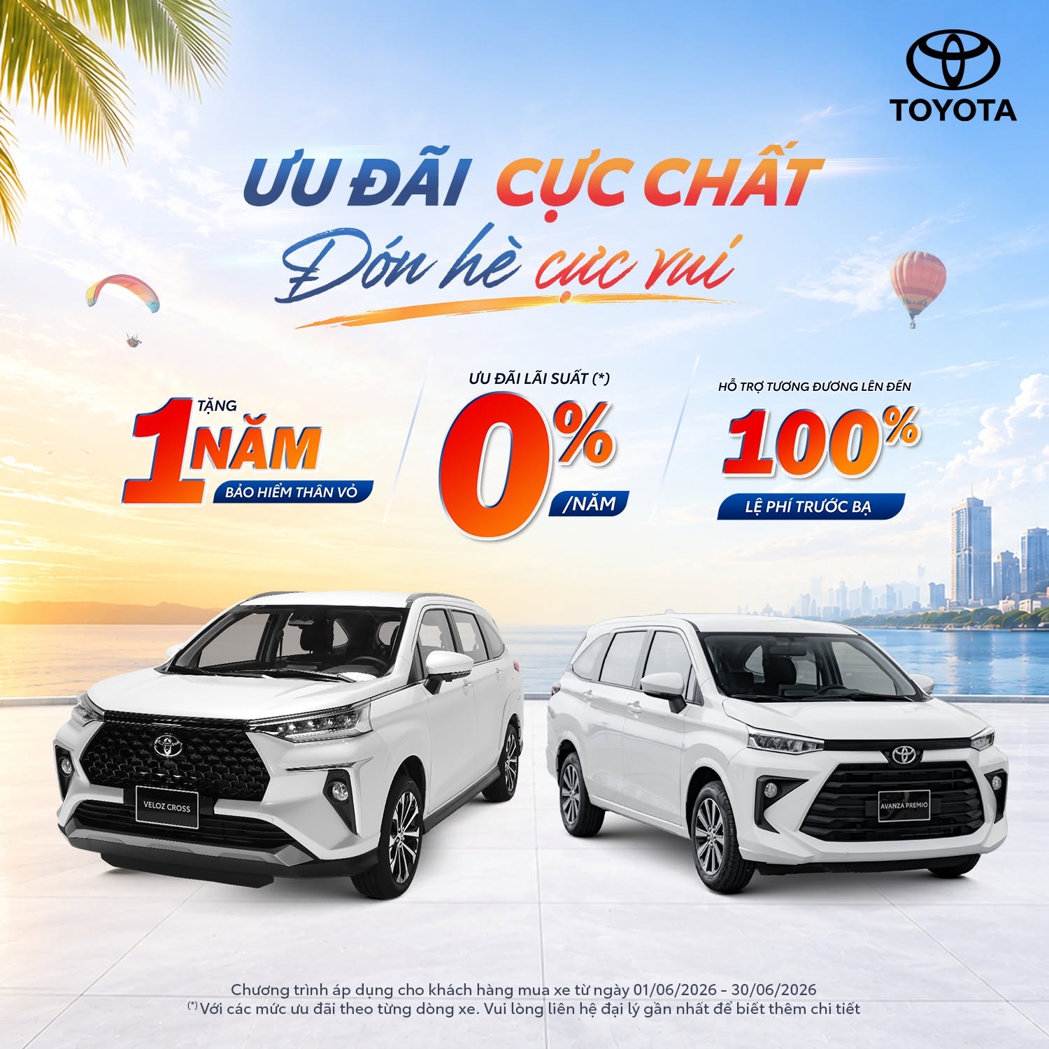 SỞ HỮu CẶp ĐÔi Veloz Cross & Avanza Premio NhẬn Ưu ĐÃi XỊn, ĐÓn HÈ CỰc Vui