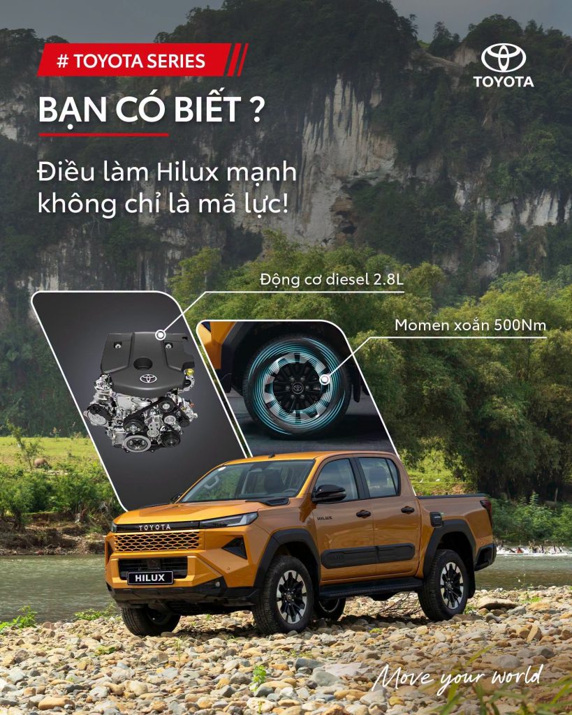 BẠn CÓ BiẾt: ĐiỀu LÀm Hilux MẠnh KhÔng ChỈ NẰm Ở MÃ LỰc?