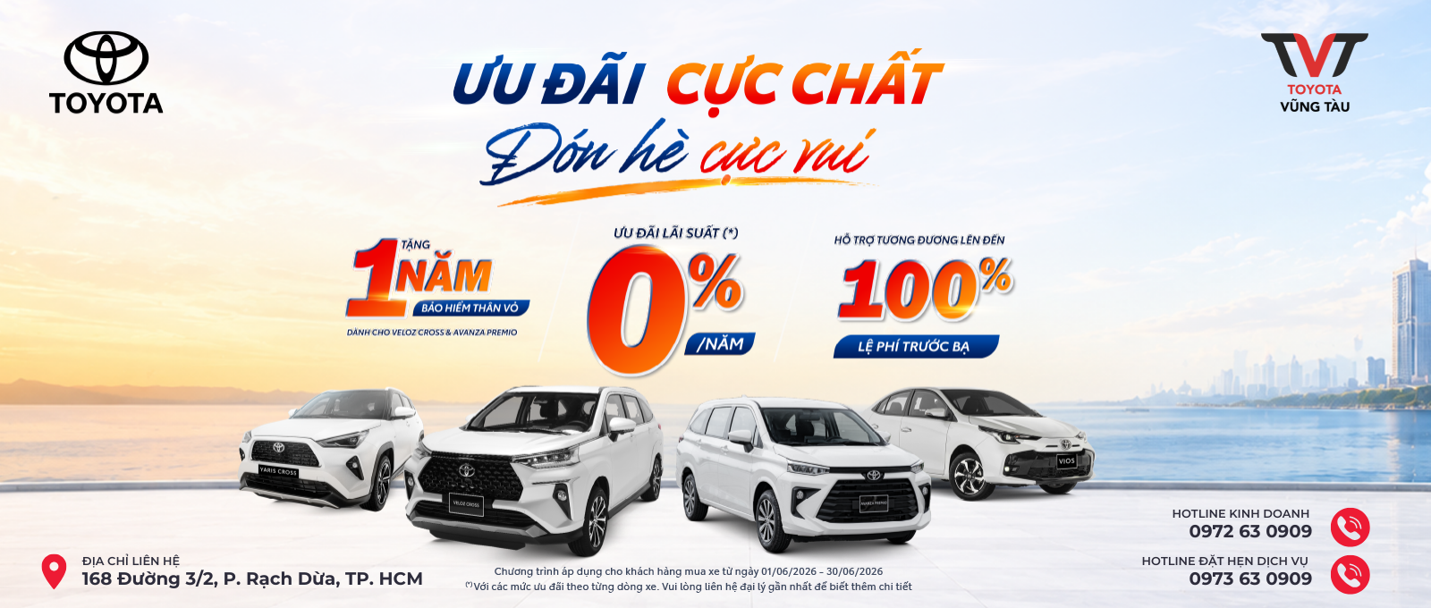 Ưu ĐÃi ThÁng 06.2026 Khi Mua Xe MỚi TẠi Toyota VŨng TÀu