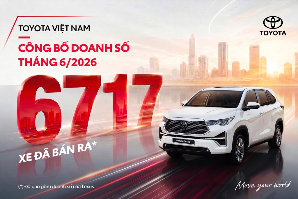 Toyota ViỆt Nam CÔng BỐ Danh SỐ BÁn HÀng ThÁng 06.2026