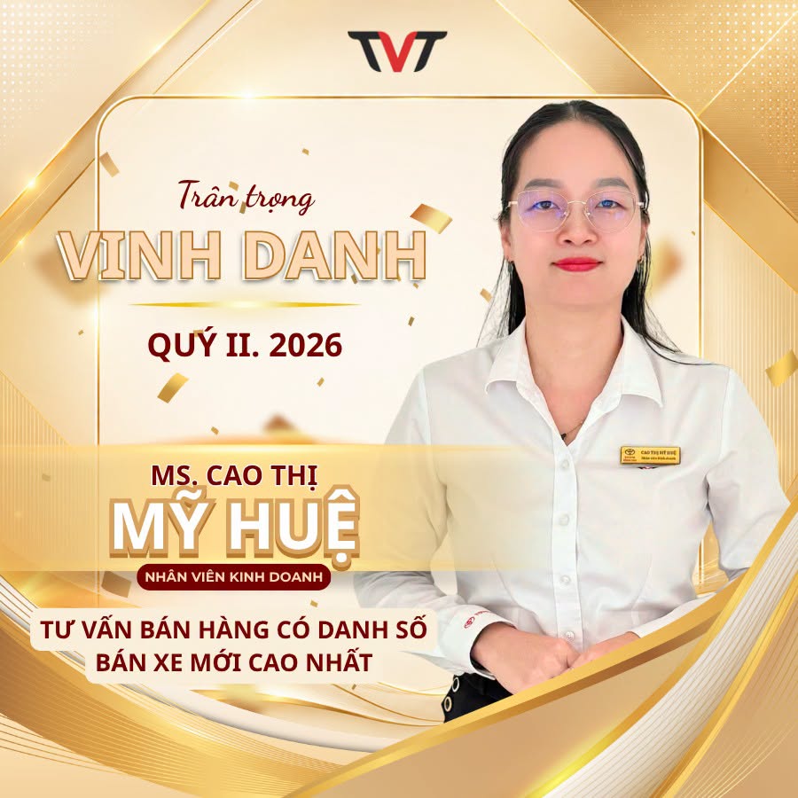 Toyota VŨng TÀu Vinh Danh NhÂn ViÊn XuẤt SẮc Trong ThÁng 06 VÀ QuÝ 2.2026