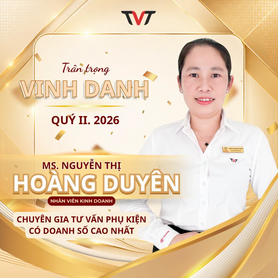 Toyota VŨng TÀu Vinh Danh NhÂn ViÊn XuẤt SẮc Trong ThÁng 06 VÀ QuÝ 2.2026
