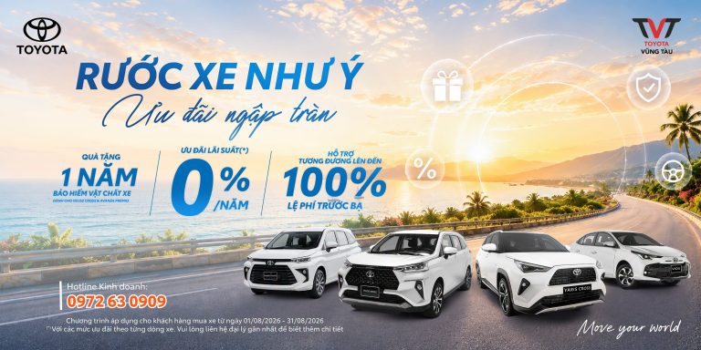 RƯỚc Xe NhƯ Ý L Ưu đãi Ngập Tràn Tại Toyota Vũng Tàu