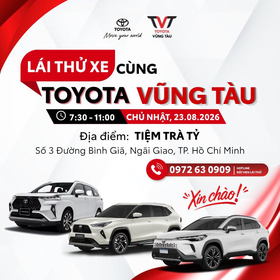 LÁi ThỬ Xe CÙng Toyota VŨng TÀu TiỆm TrÀ TỶ (ngãi Giao)