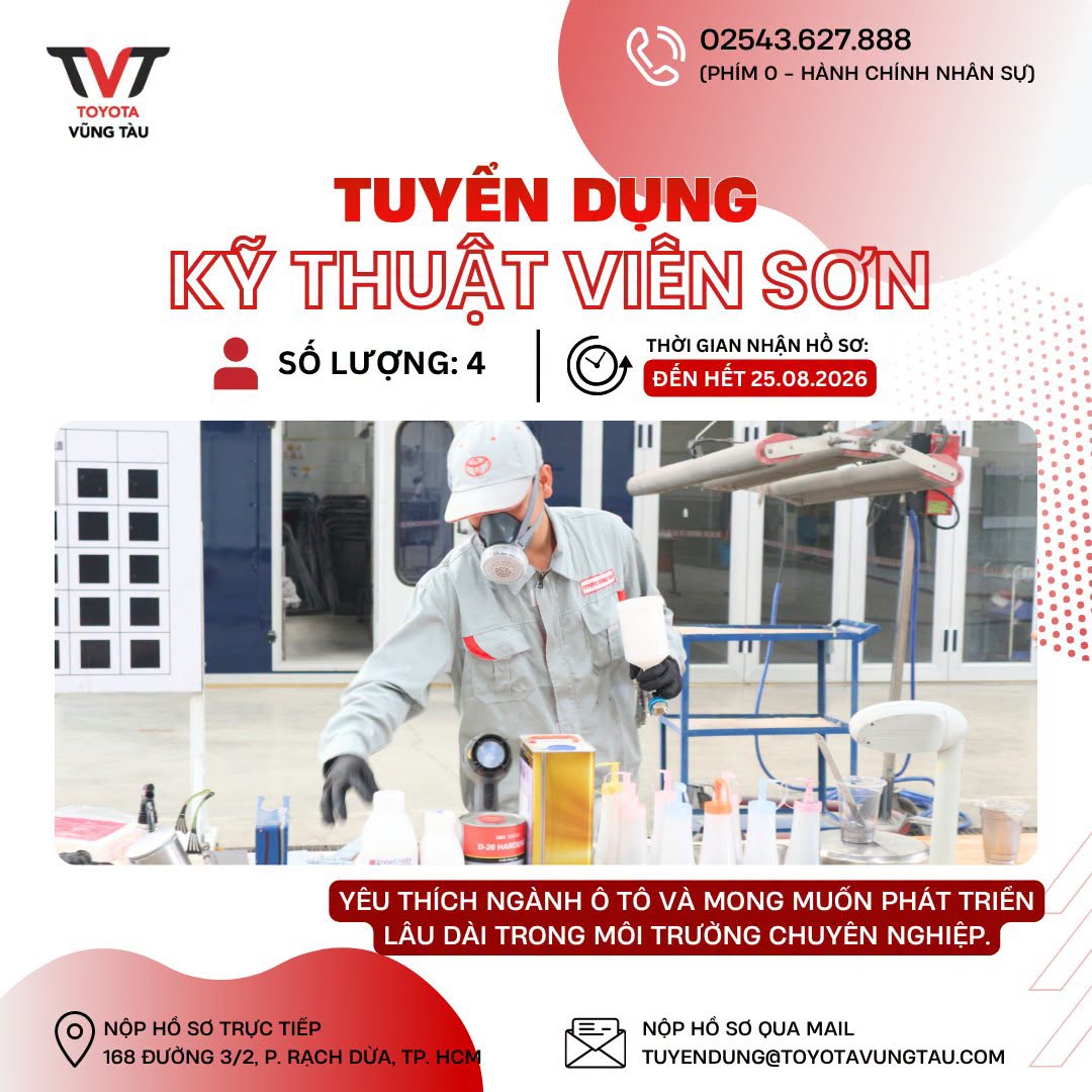 ThÔng BÁo TuyỂn DỤng – Toyota VŨng TÀu