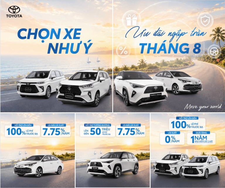 ChỌn Xe NhƯ Ý NhẬn Ưu ĐÃi KhỦng ThÁng 8!