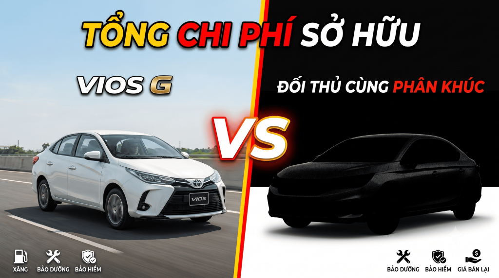 So Sánh Tổng Chi Phí Sử Dụng Vios G Và Đối Thủ Cùng Phân Khúc