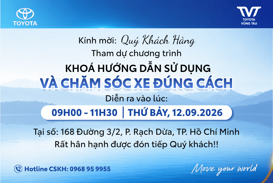 KhoÁ HƯỚng DẪn SỬ DỤng VÀ ChĂm SÓc Xe ĐÚng CÁch ThÁng 09.2026