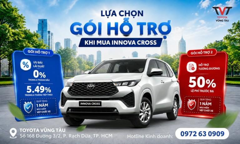 LỰa ChỌn GÓi HỖ TrỢ Khi Mua Innova Cross – Sở Hữu Innova Cross Chưa Bao Giờ Dễ Dàng đến Thế