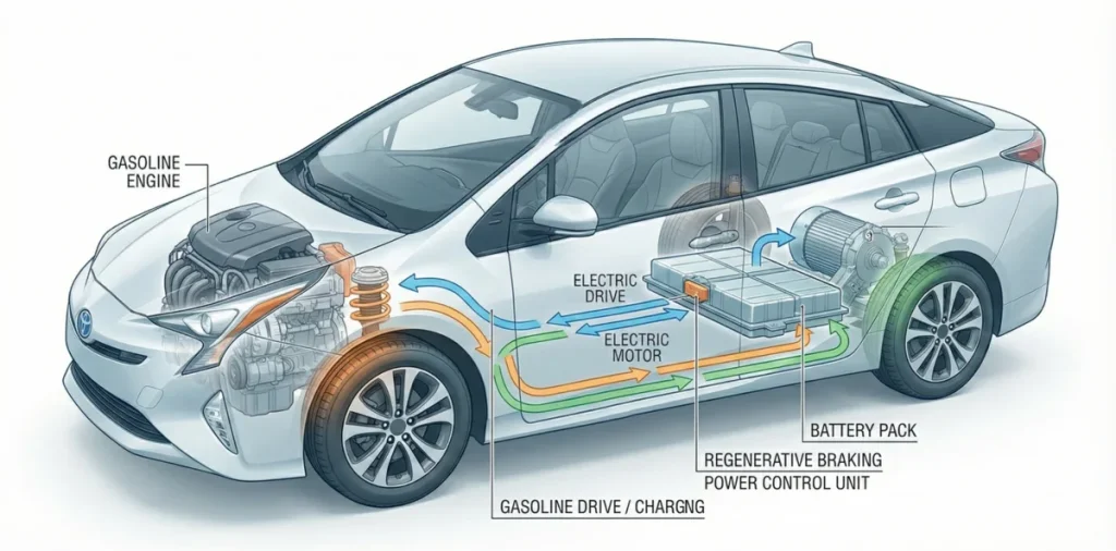 Pin Hybrid Toyota Là Gì? Cấu Tạo, Nguyên Lý Hoạt động Và Tuổi Thọ