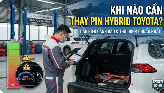Khi Nào Cần Thay Pin Hybrid Toyota? Dấu Hiệu & Thời Điểm